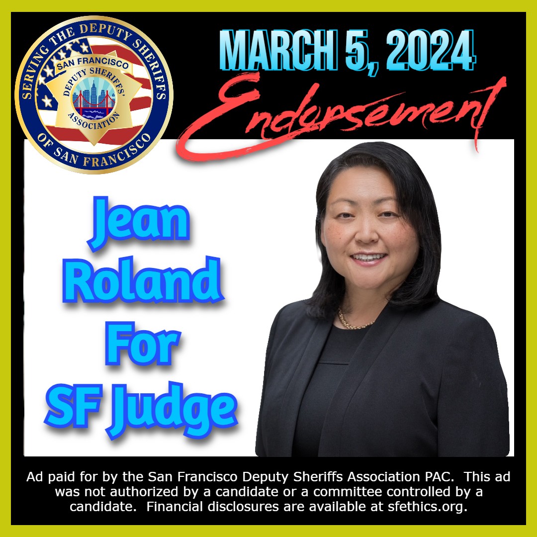 San Francisco Deputy Sheriffs’ Association PAC Endorses Jean Myungjin Roland for Judge